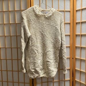 VTG off white sweater with Peter Pan color L.S. Expedition Co brand